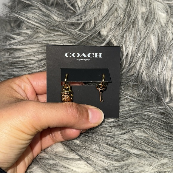 COACH Lock & Key Earring Set - Picture 2 of 3